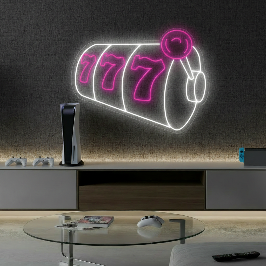 777 Led Neon Sign Game Room Decor Sign 0