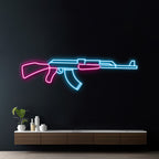 AK47 Gun Led Neon Signs CSGO Game Room AK47 Wall Decor 0