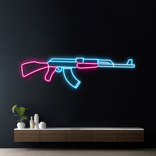 AK47 Gun Led Neon Signs CSGO Game Room AK47 Wall Decor 0