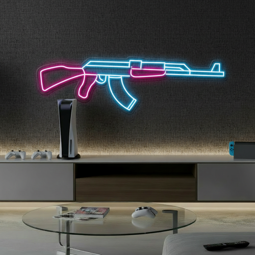 AK47 Gun Led Neon Signs CSGO Game Room AK47 Wall Decor 1