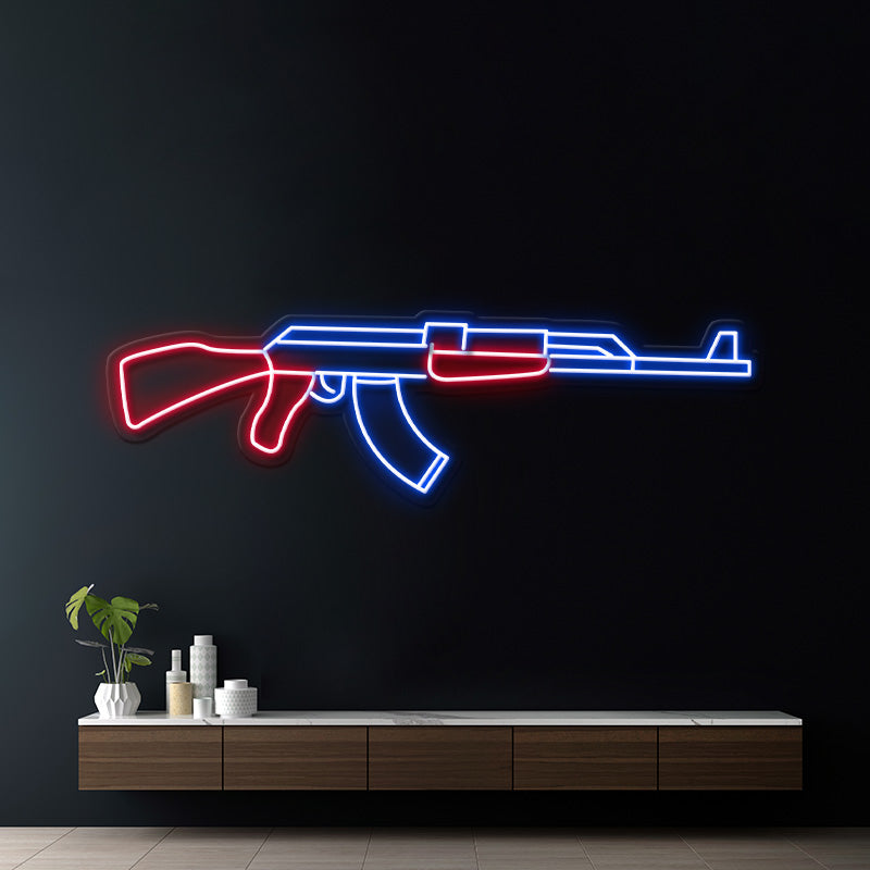 AK47 Gun Led Neon Signs CSGO Game Room AK47 Wall Decor 3