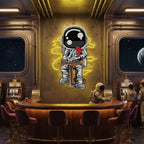 Astronaut Playing A Game Of Poker In Space Artwork Led Neon Sign Light 4