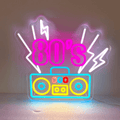 Back To The 80s Neon Light  Retro Party Decor Neon Sign 0
