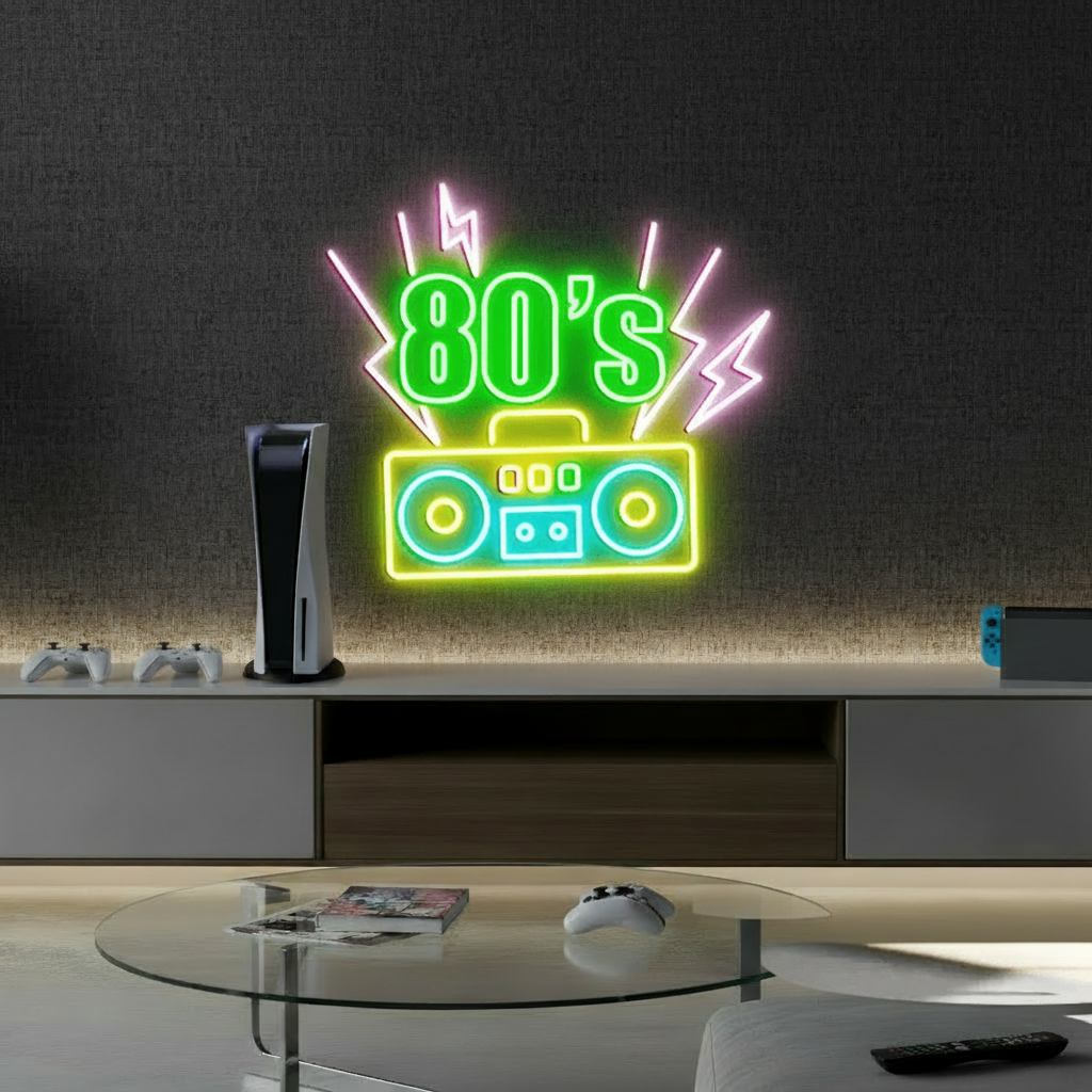Back To The 80s Neon Light  Retro Party Decor Neon Sign 4