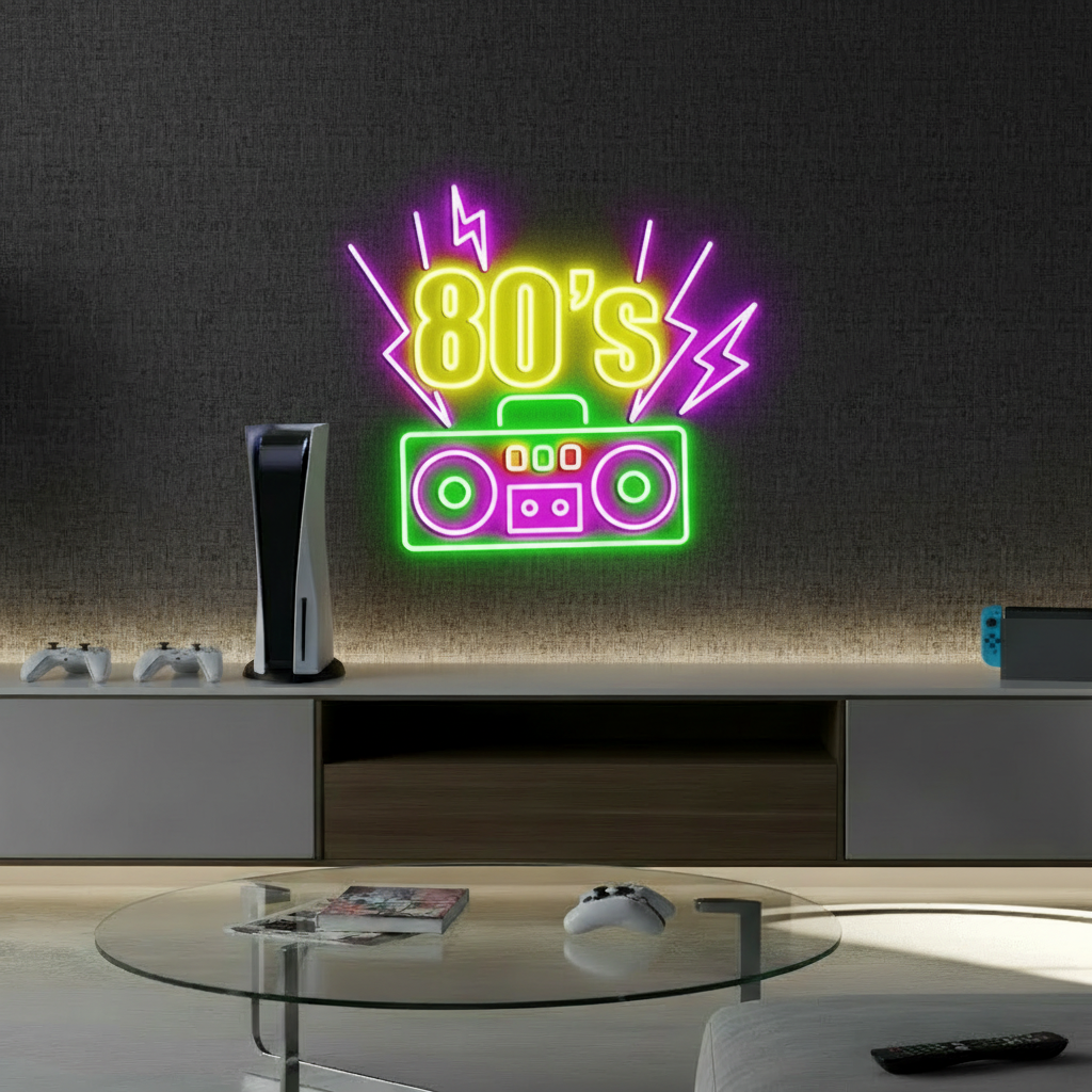 Back To The 80s Neon Light  Retro Party Decor Neon Sign 6