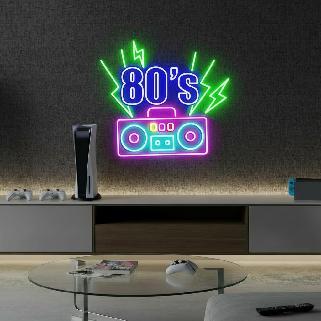 Back To The 80s Neon Light  Retro Party Decor Neon Sign 7