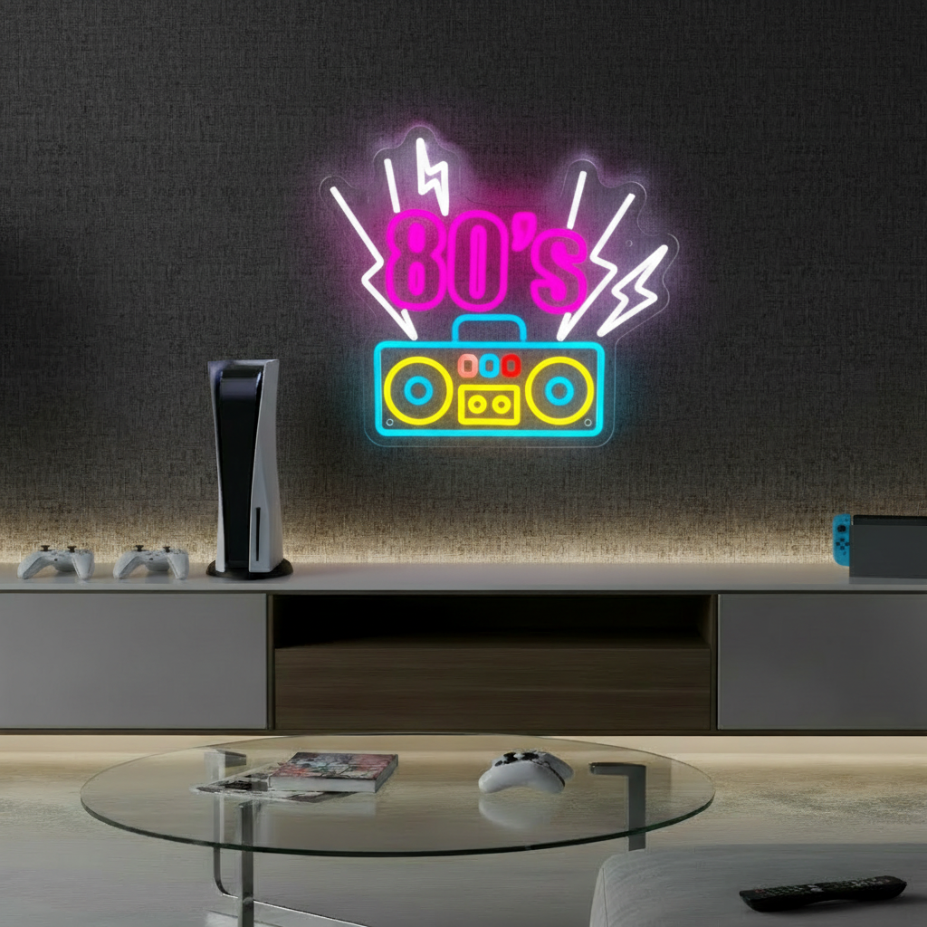 Back To The 80s Neon Light  Retro Party Decor Neon Sign 8