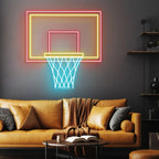 Basketball Hoop LED Neon Light Game Room Decor Sign 0