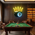 Billiards Wall Art, Billiards Balls Game Room Decor, Pub Decor Artwork Led Neon Sign Light 0