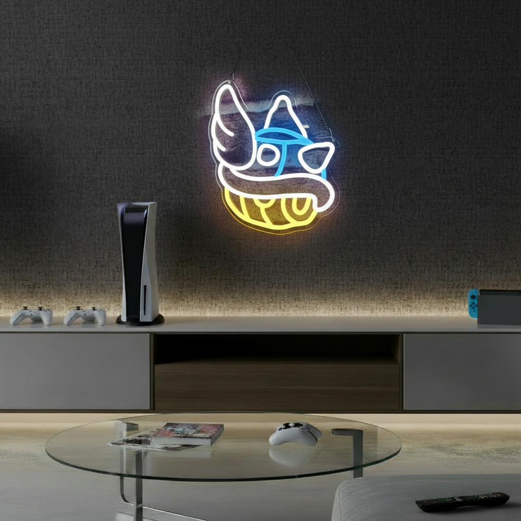Blue Shell Led Neon Sign Gaming Room Decor Sign 1