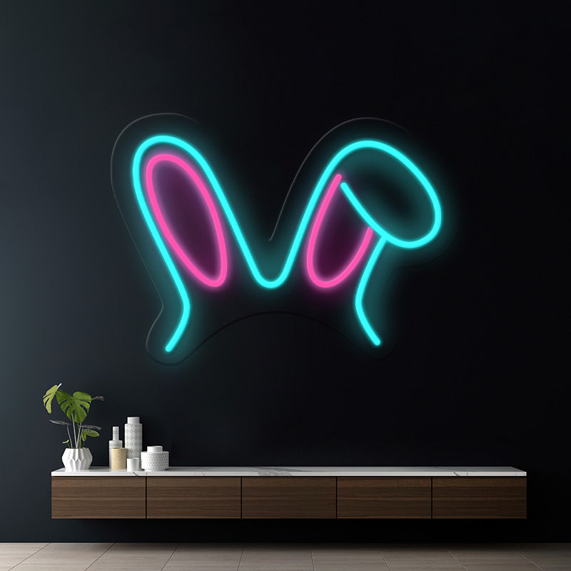 Bunny Ear Led Neon Sign Gaming Room Decor Sign 5