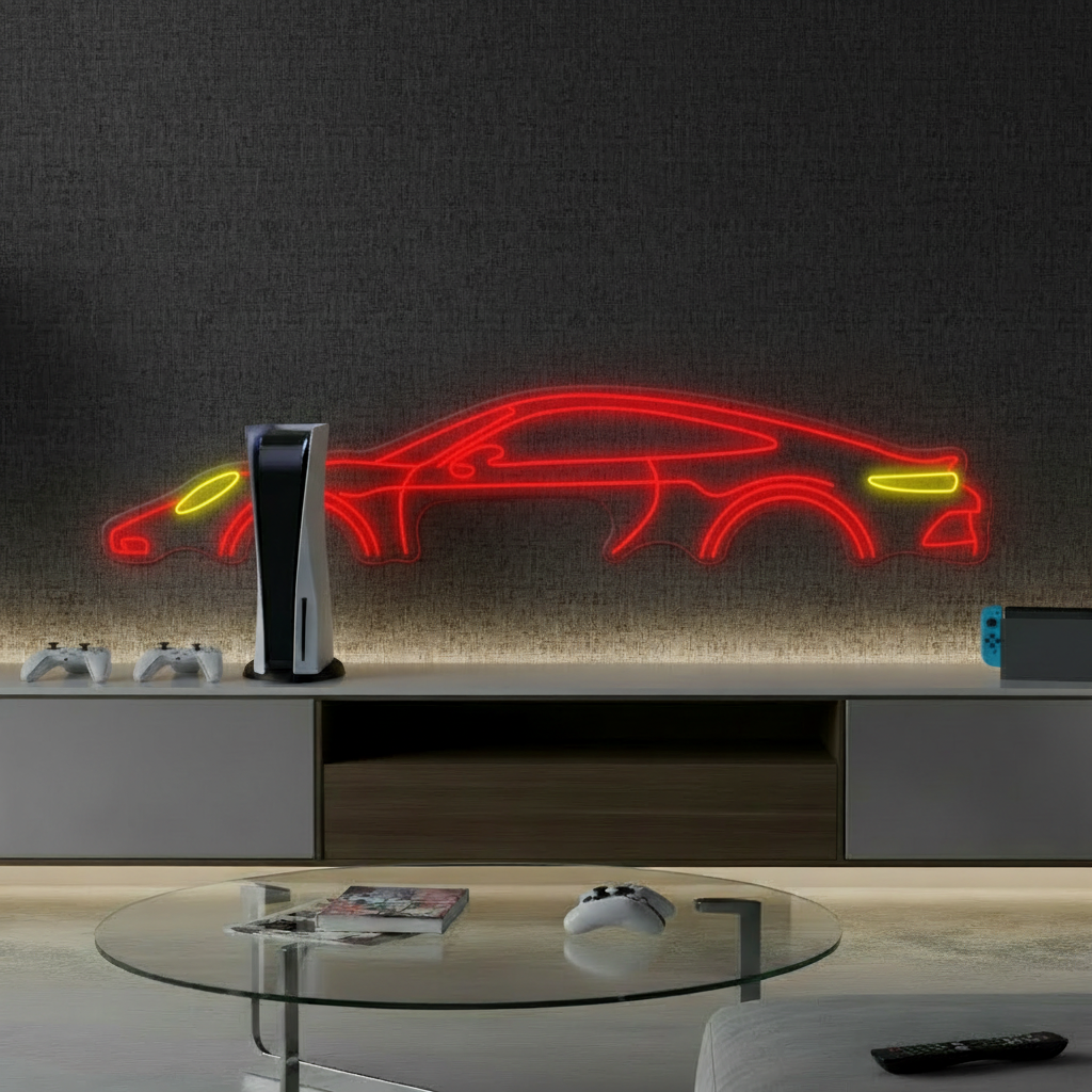 Car Led Neon Sign Man Cave Decor Sign Unique Festival Gift 0