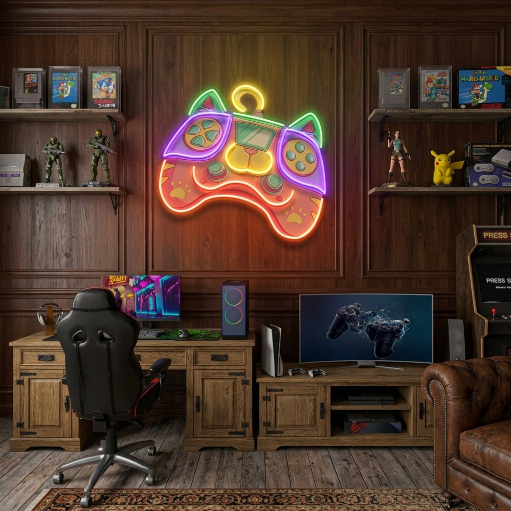 Colorful Cartoon Gaming Artwork Led Neon Sign Light 1