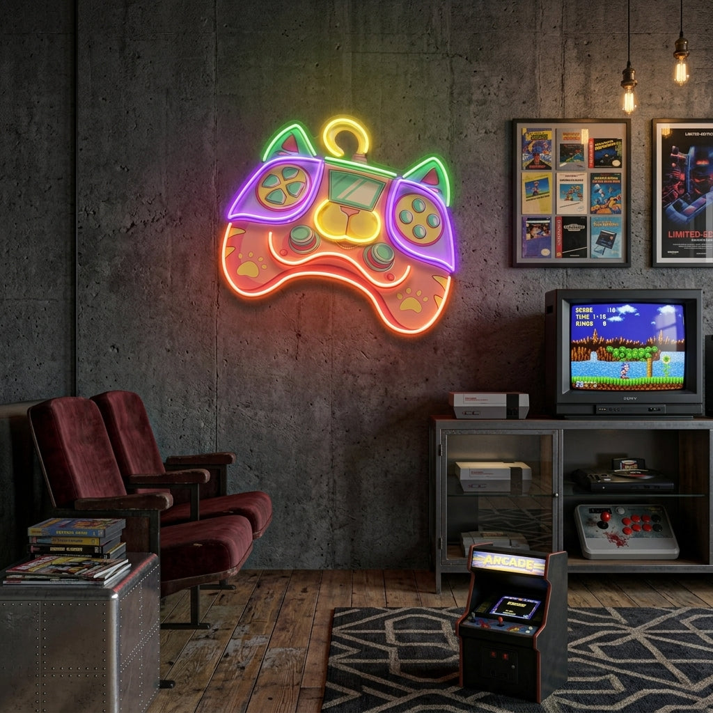 Colorful Cartoon Gaming Artwork Led Neon Sign Light 3
