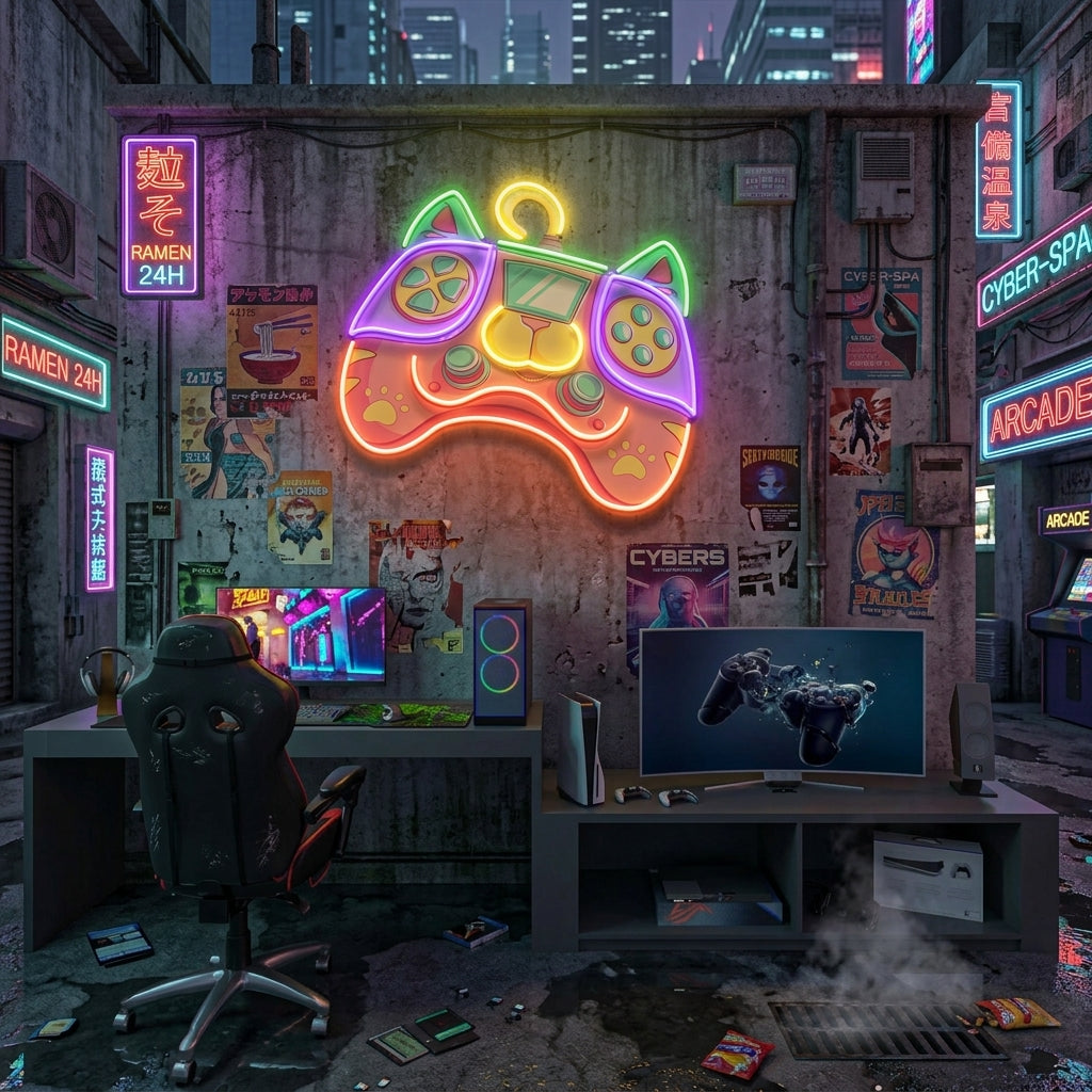 Colorful Cartoon Gaming Artwork Led Neon Sign Light 9