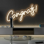 Congrats Neon Sign for Party Celebration 1