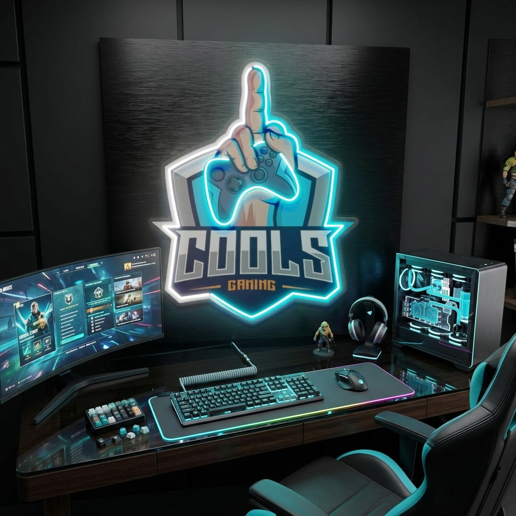 Cools Gaming LED Neon Sign Light Pop Art 1