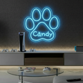 Custom Paw Neon Sign 0