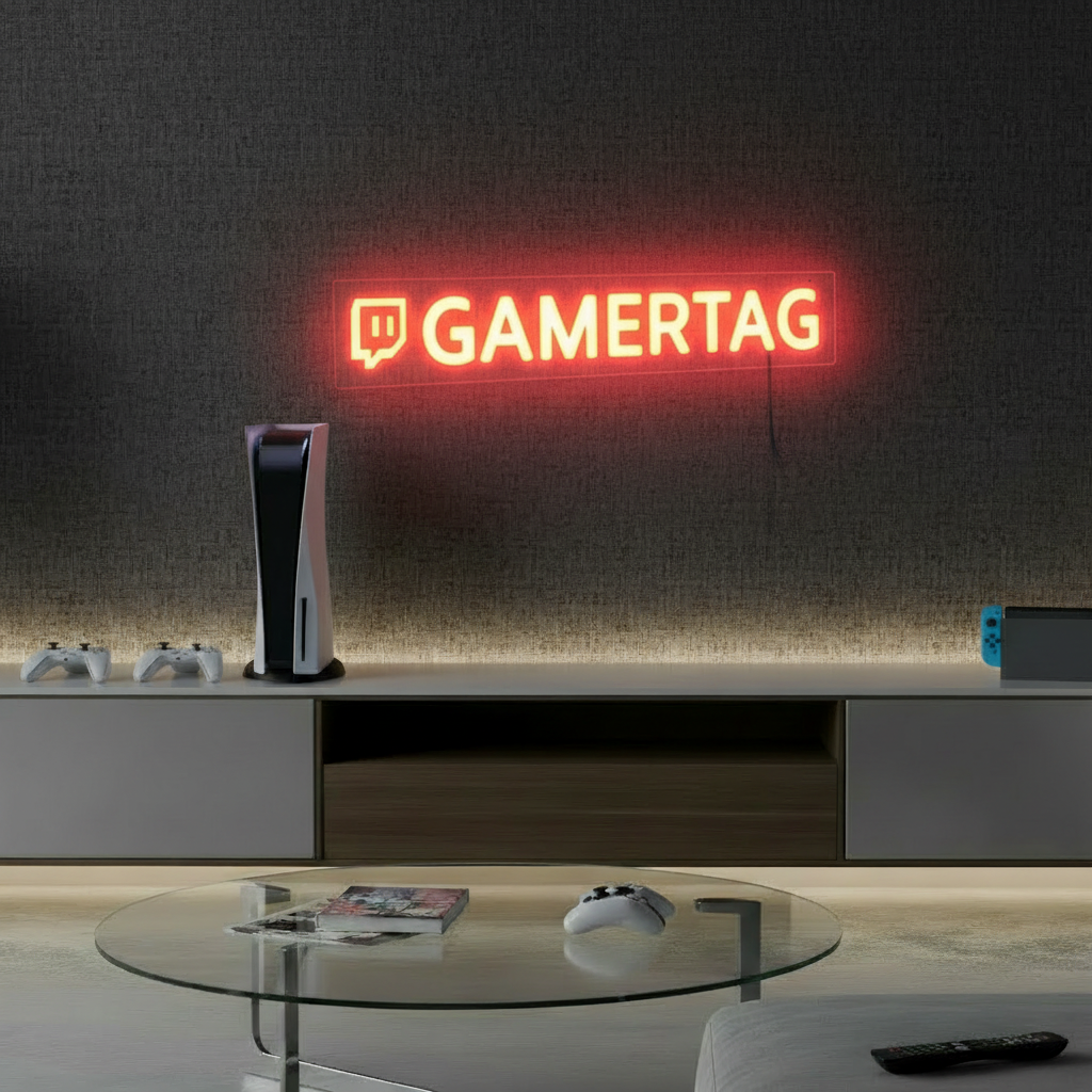 Custom Twitch Username Led Neon Sign Gaming Room Neon Sign 1