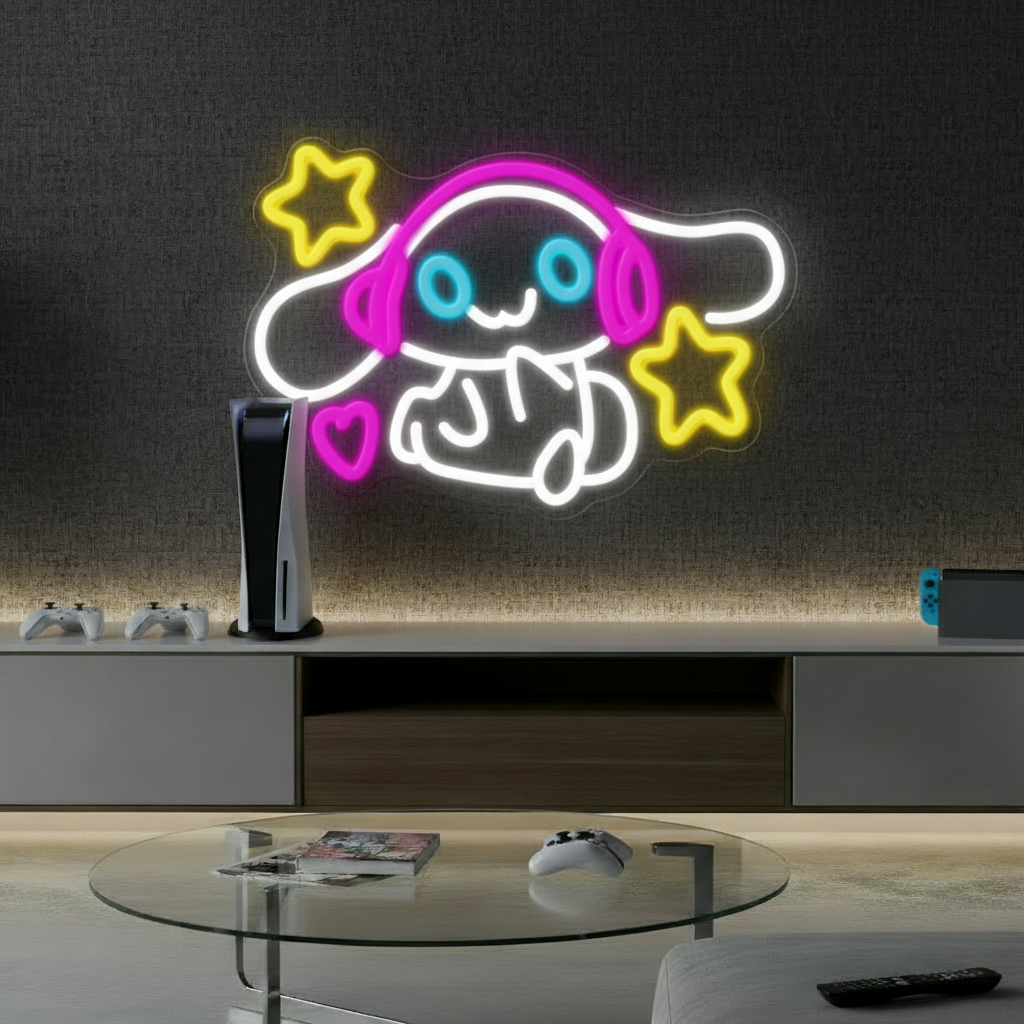 Cute Cartoon Led Neon Sign Girls Room Decor Sign 0