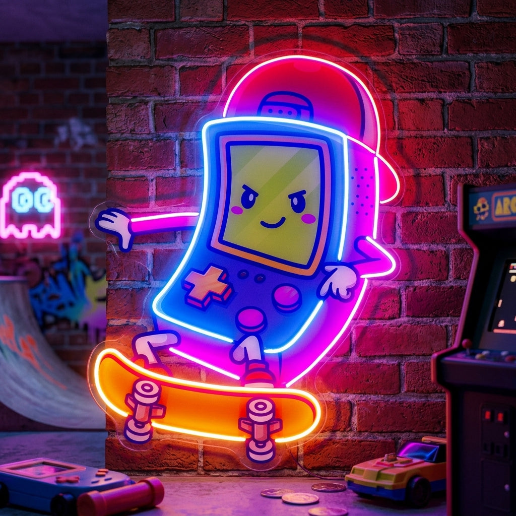 Cute Game Controller LED Neon Sign Light Pop Art 0