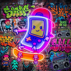 Cute Game Controller LED Neon Sign Light Pop Art 1