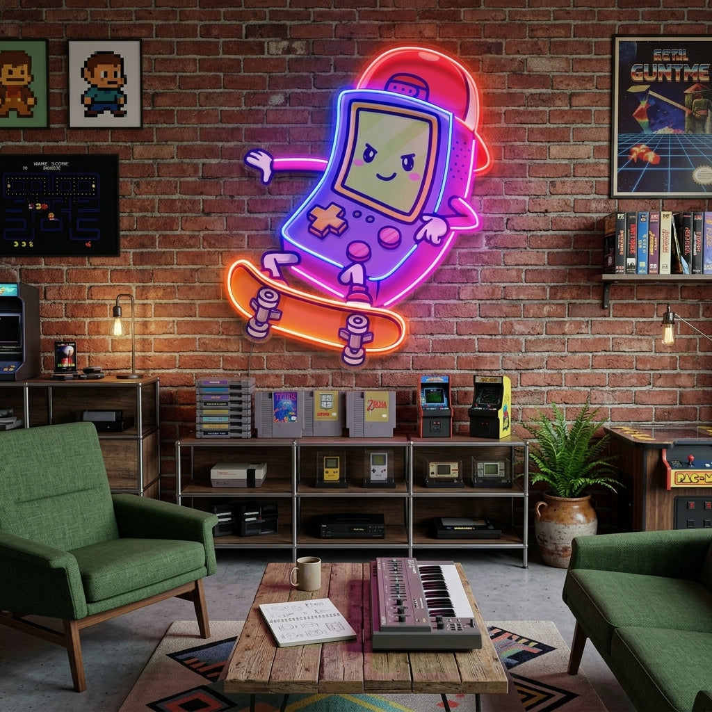 Cute Game Controller LED Neon Sign Light Pop Art 5