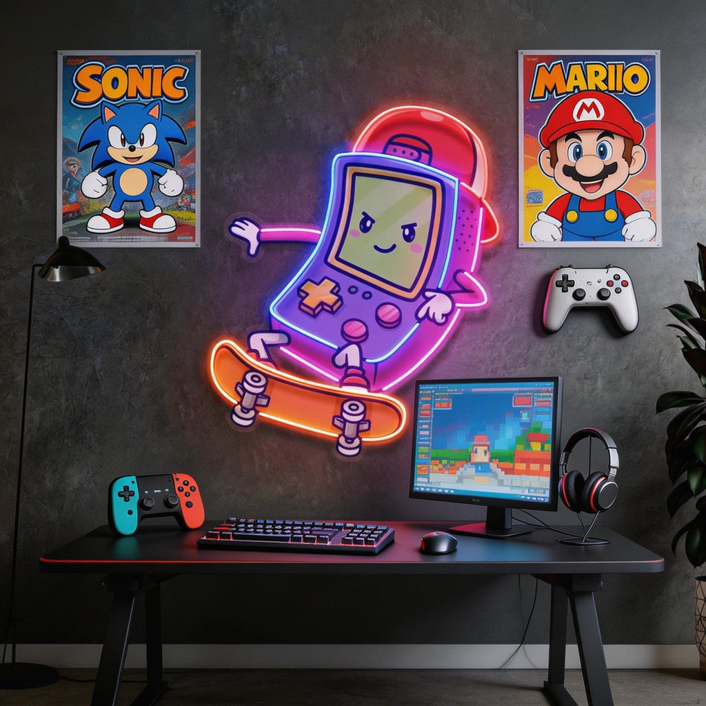 Cute Game Controller LED Neon Sign Light Pop Art 6