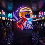Cute Mummy Gaming LED Neon Sign Light Pop Art 0