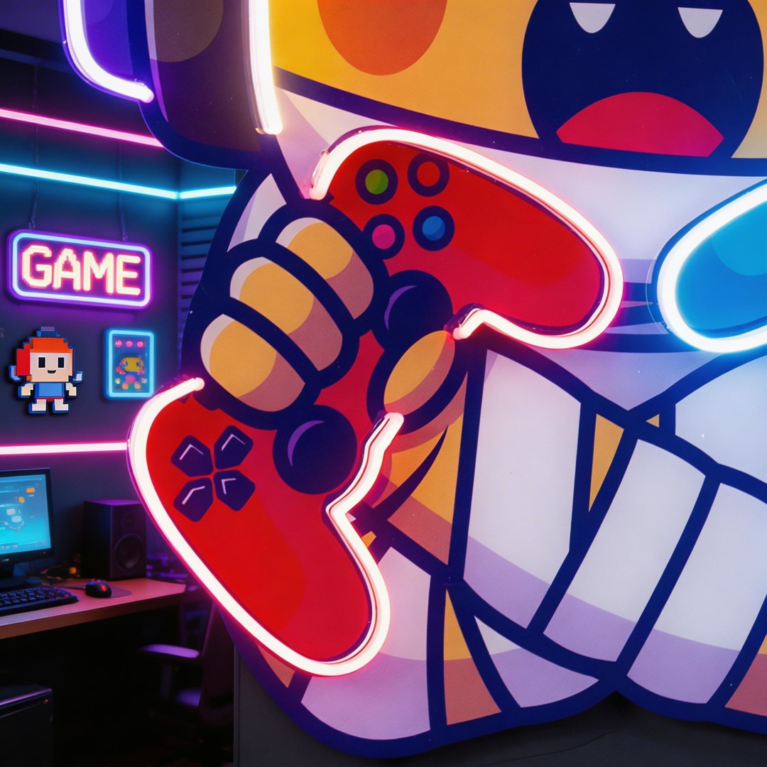 Cute Mummy Gaming LED Neon Sign Light Pop Art 1