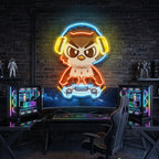 Cute Owl Gaming Cartoon LED Neon Sign Light Pop Art 9