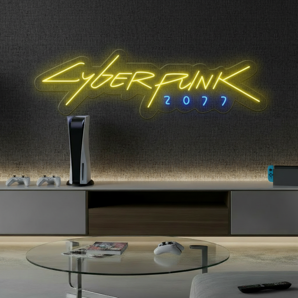Cyberpunk 2077 Led Neon Sign Gaming Room Decor Neon Sign 0