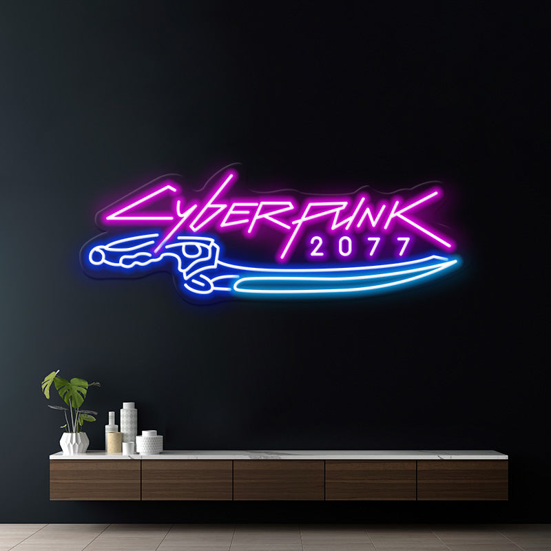 Cyberpunk 2077  Neon Sign for Gaming Room Decor 0