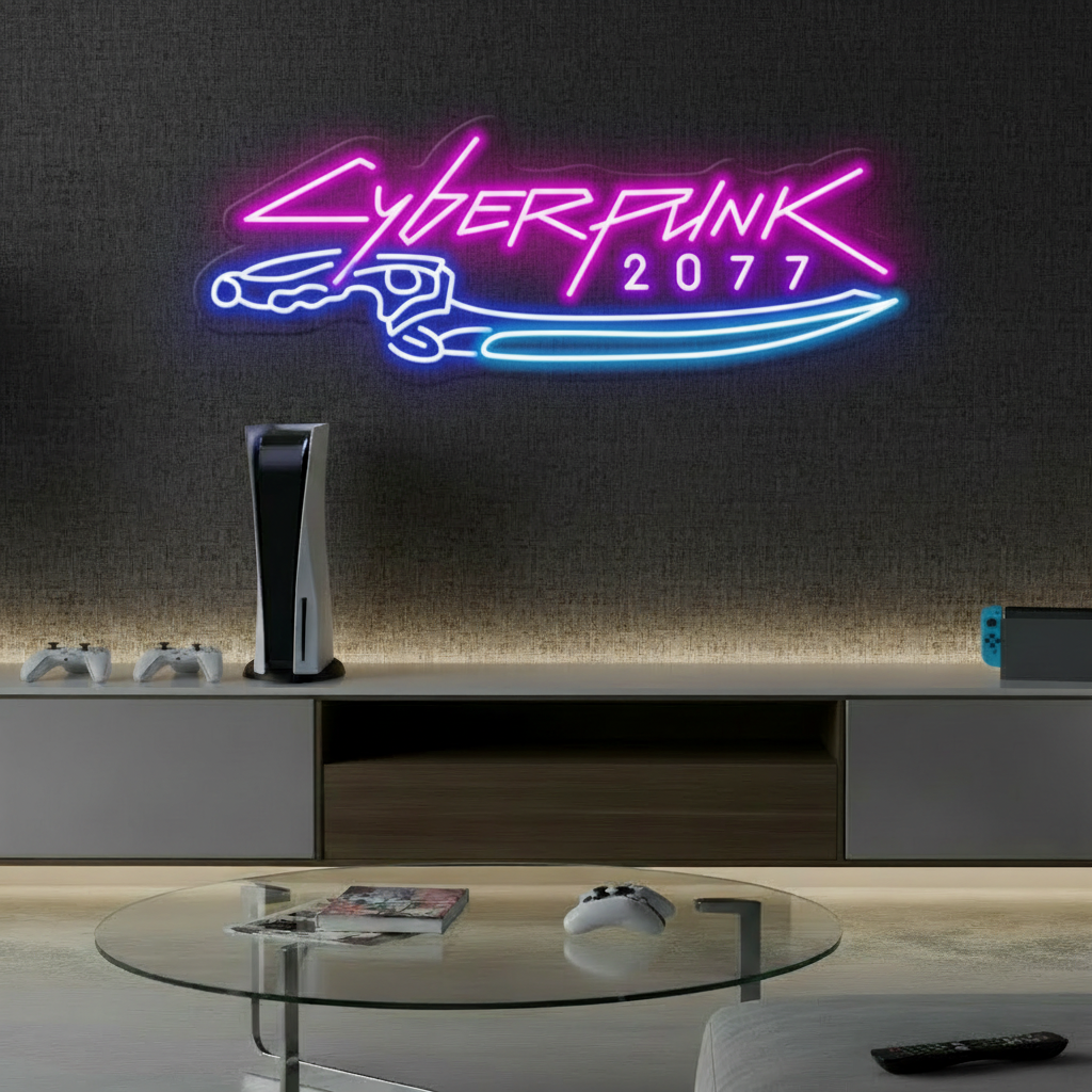 Cyberpunk 2077  Neon Sign for Gaming Room Decor 1