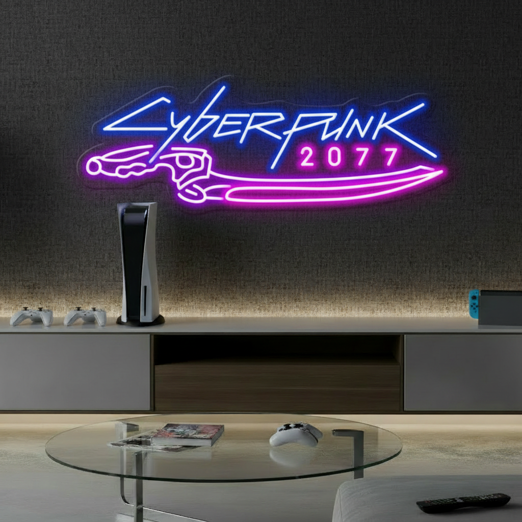 Cyberpunk 2077  Neon Sign for Gaming Room Decor 2