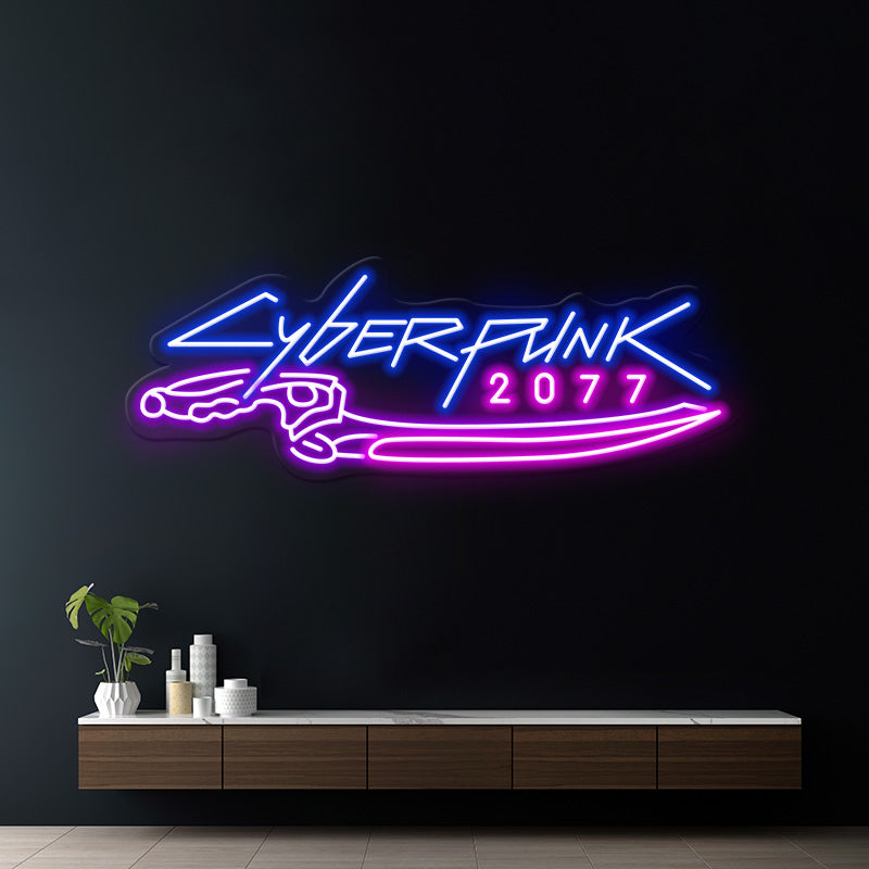 Cyberpunk 2077  Neon Sign for Gaming Room Decor 5
