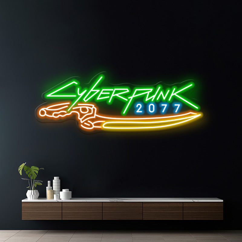 Cyberpunk 2077  Neon Sign for Gaming Room Decor 7