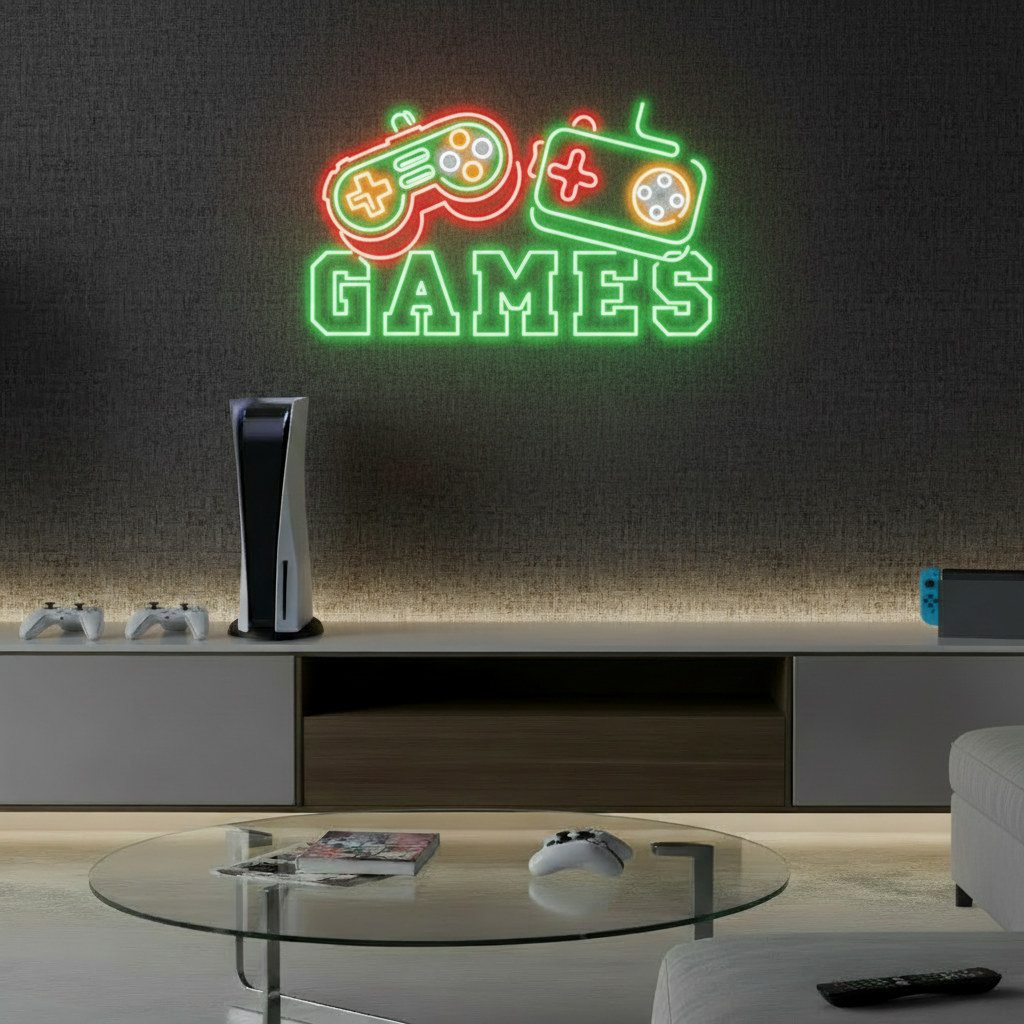 Game Controller Neon Sign Custom Neon Sign for Gaming Room Decor 0
