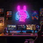 Game Hand Sign Artwork Led Neon Sign Light 0