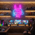 Game Hand Sign Artwork Led Neon Sign Light 7