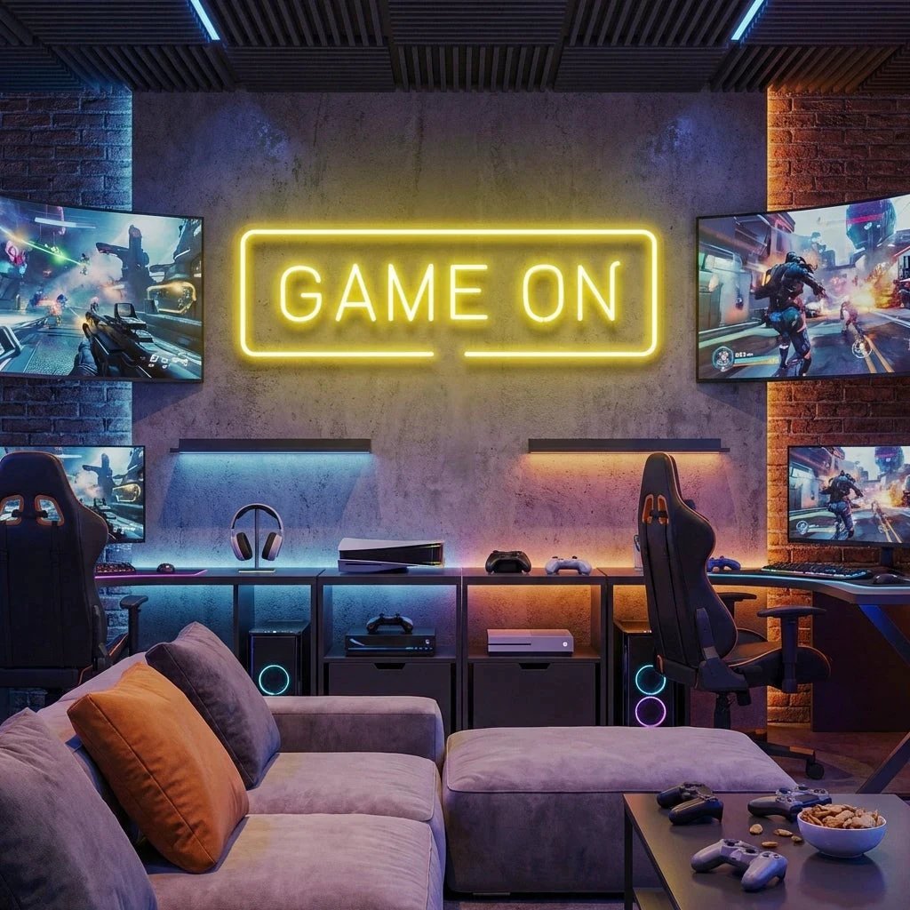 Game On Led Neon Sign Light 12