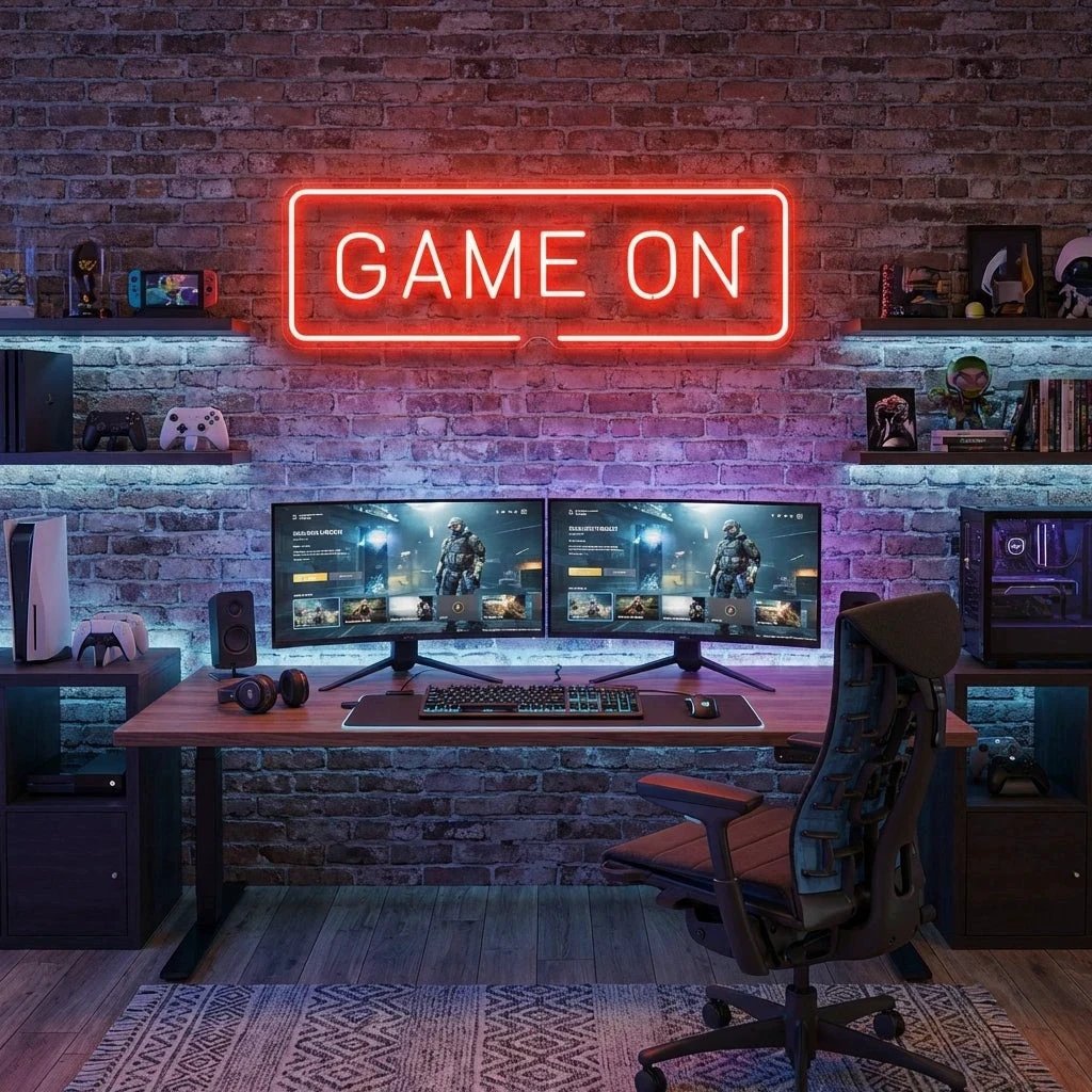 Game On Led Neon Sign Light 30