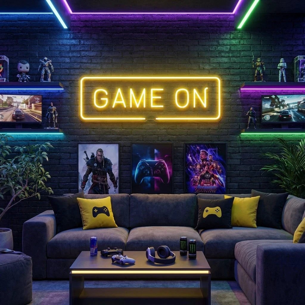 Game On Led Neon Sign Light 40