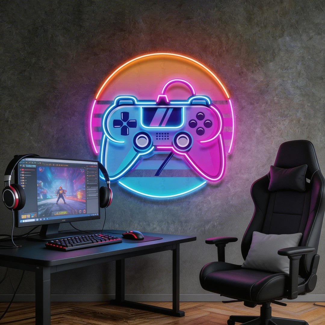 Game Plus Logo LED Neon Sign Light Pop Art 1