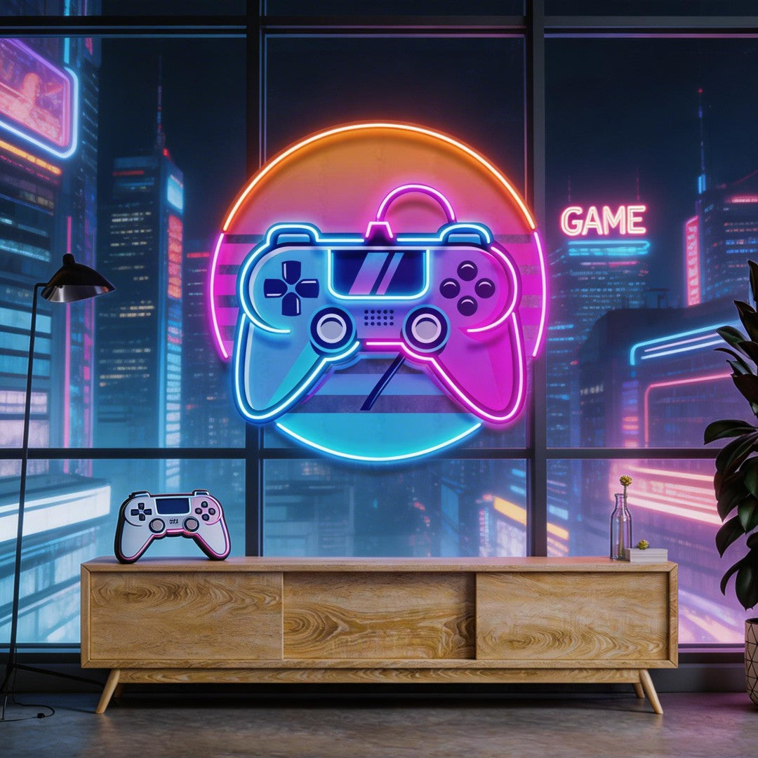 Game Plus Logo LED Neon Sign Light Pop Art 2