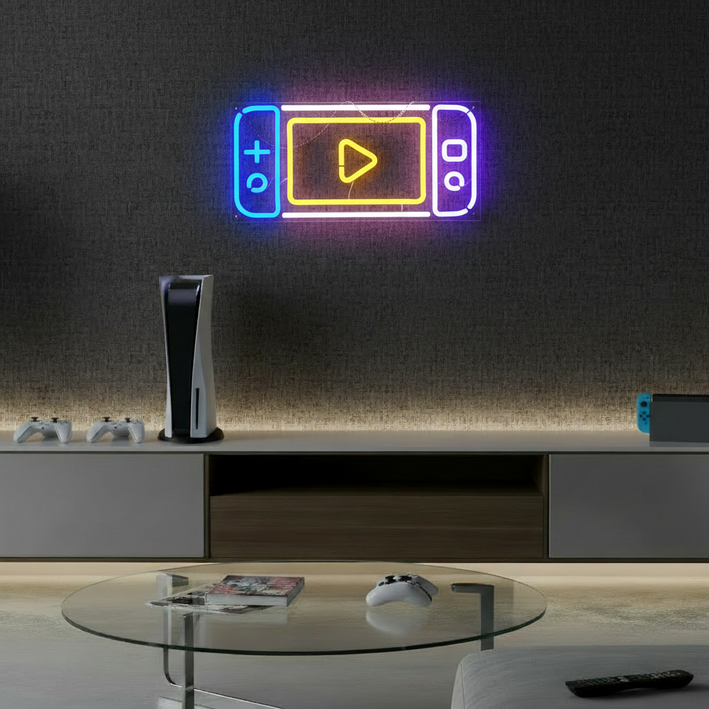 Game Switch Neon Sign For Gaming Room Decor 0