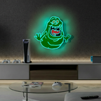 Ghostbusters Slimer Sign Led Sign for Gaming Room Wall Decor 1