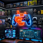 Hand Holding Game LED Neon Sign Light Pop Art 0