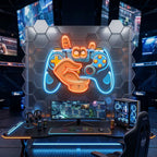 Hand Holding Game LED Neon Sign Light Pop Art 5