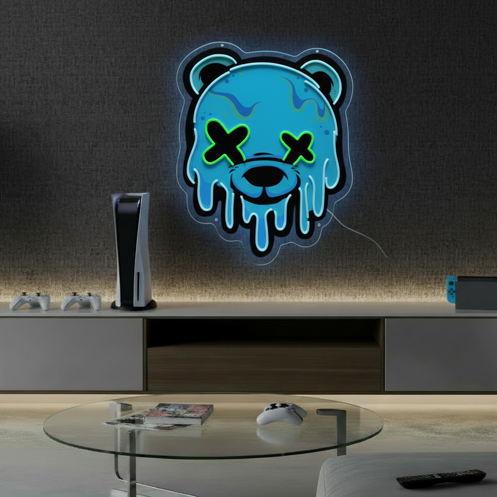 Ice Bear Head Led Neon Sign Home Decor Sign 2